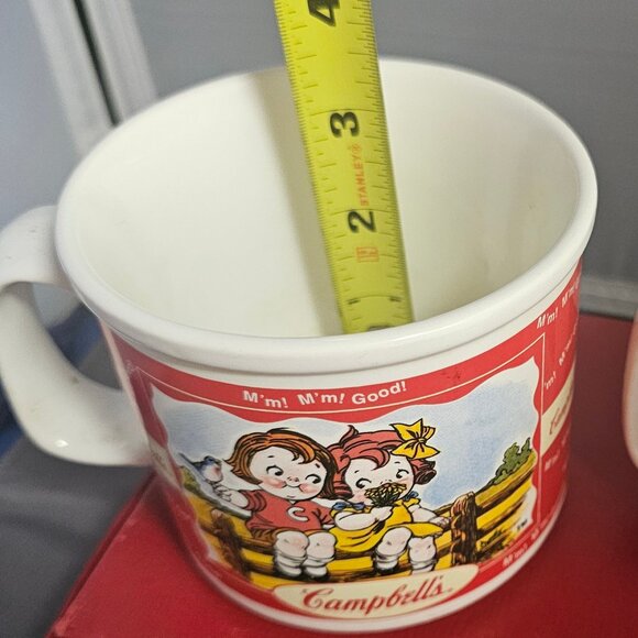 Vintage Campbell Soup Mugs Ceramic "M'm! M'm! Good"   Set of 2 from 2000 - Picture 7 of 7